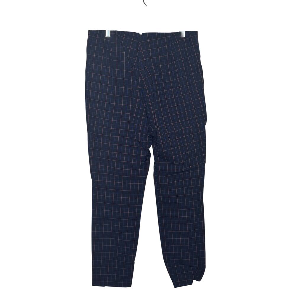 Rag & Bone Women’s Pants‎ Size 10 Navy Pink Plaid Slim Tapered Stretch Workwear